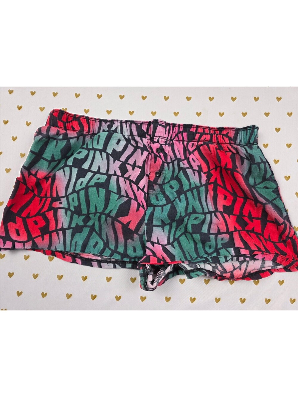 Victorias Secret PINK Logo Small Sleep Shorts Boxers Pajama Bottoms